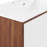 Modway Furniture Transmit 36" Bath Vanity, Walnut White