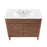 Modway Furniture Render 36" Bath Vanity, Walnut White