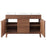 Modway Furniture Render 48" Double Sink Vanity, Walnut White