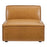 Modway Furniture Restore Vegan Leather Sofa Armless Chair, Tan