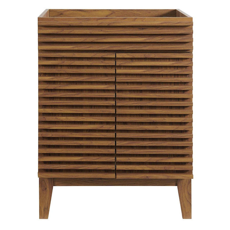 Modway Furniture Render Bathroom Vanity Cabinet, Walnut