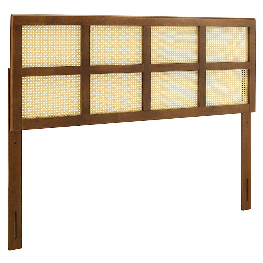 Modway Furniture Luana Cane Queen Headboard, Walnut - MOD-6198-WAL