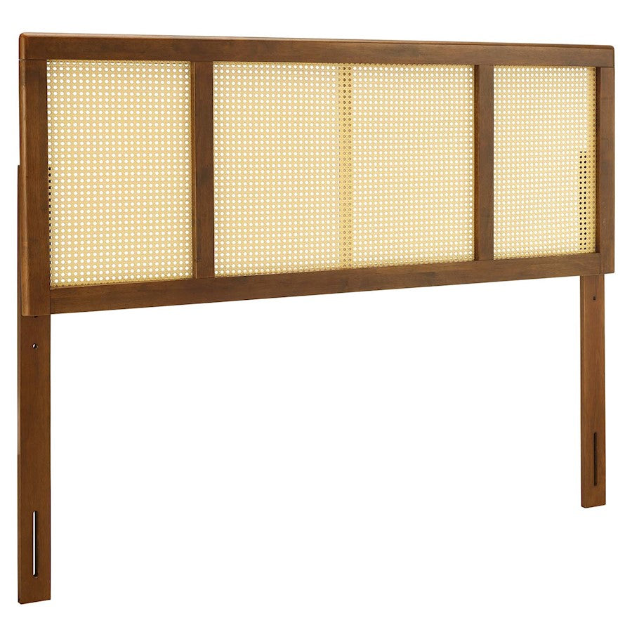 Modway Furniture Delmare Cane Full Headboard, Walnut - MOD-6200-WAL