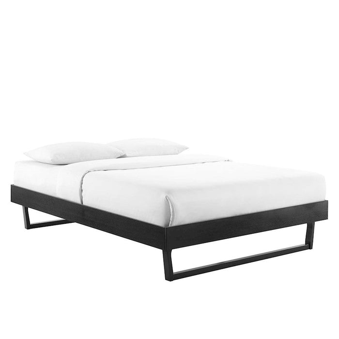 Modway Furniture Billie King Wood Platform Bed Frame, Black - MOD-6215-BLK