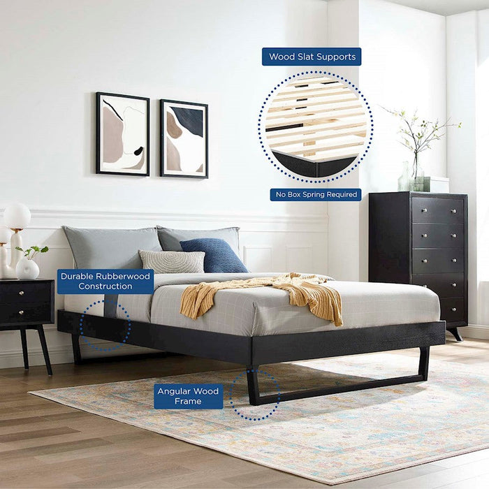 Modway Furniture Billie King Wood Platform Bed Frame