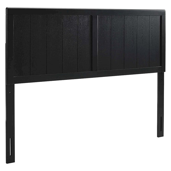 Modway Furniture Robbie Queen Wood Headboard, Black - MOD-6218-BLK