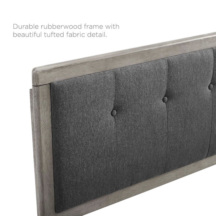 Modway Furniture Draper Queen Fabric/Wood Headboard