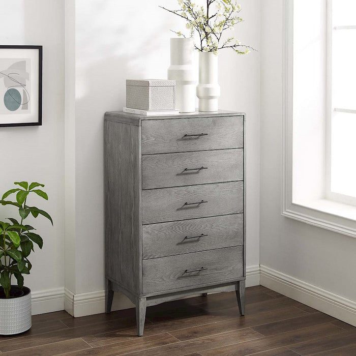 Modway Furniture Georgia Wood Chest, Gray