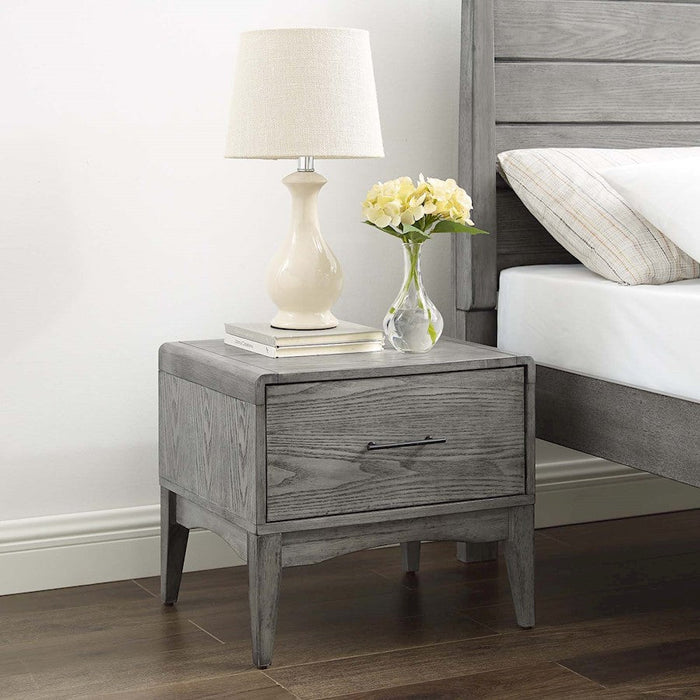 Modway Furniture Georgia Wood Nightstand, Gray