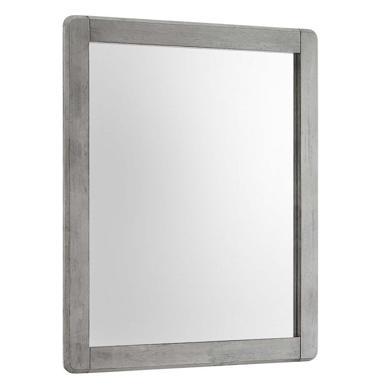 Modway Furniture Georgia Wood Mirror, Gray - MOD-6243-GRY