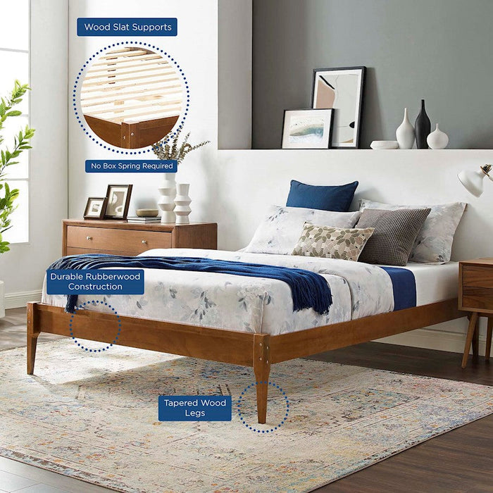 Modway Furniture June Twin Wood Platform Bed Frame