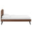 Modway Furniture Bronwen Full Wood Platform Bed, Walnut