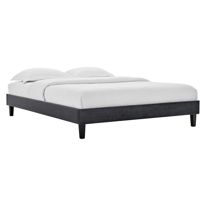 Modway Furniture Reign 41" Platform Bed Frame, Charcoal - MOD-6264-CHA