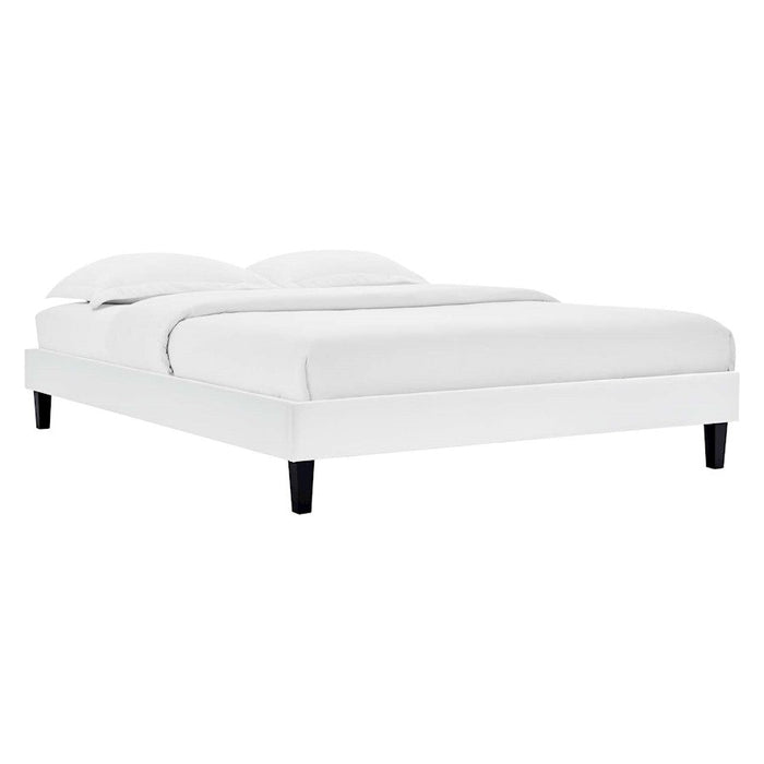 Modway Furniture Reign 41" Platform Bed Frame, White - MOD-6264-WHI