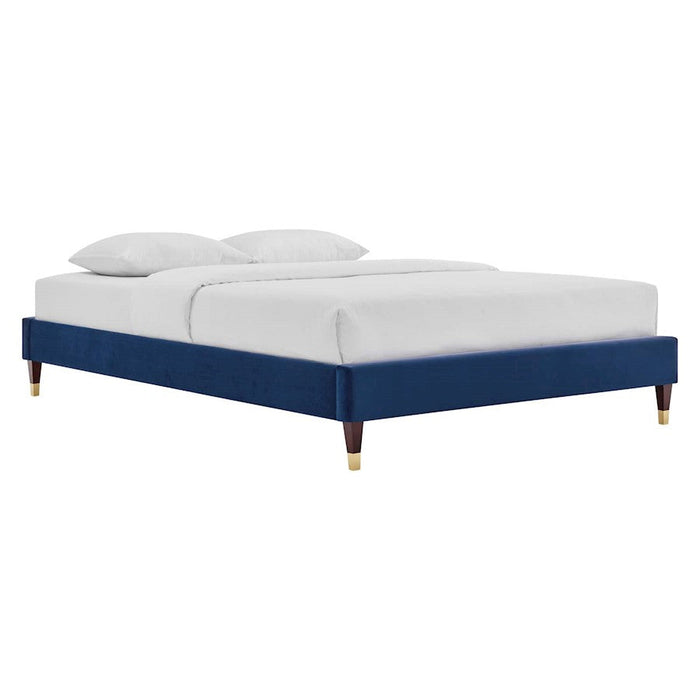 Modway Furniture Harlow 41" Platform Bed Frame, Navy - MOD-6268-NAV