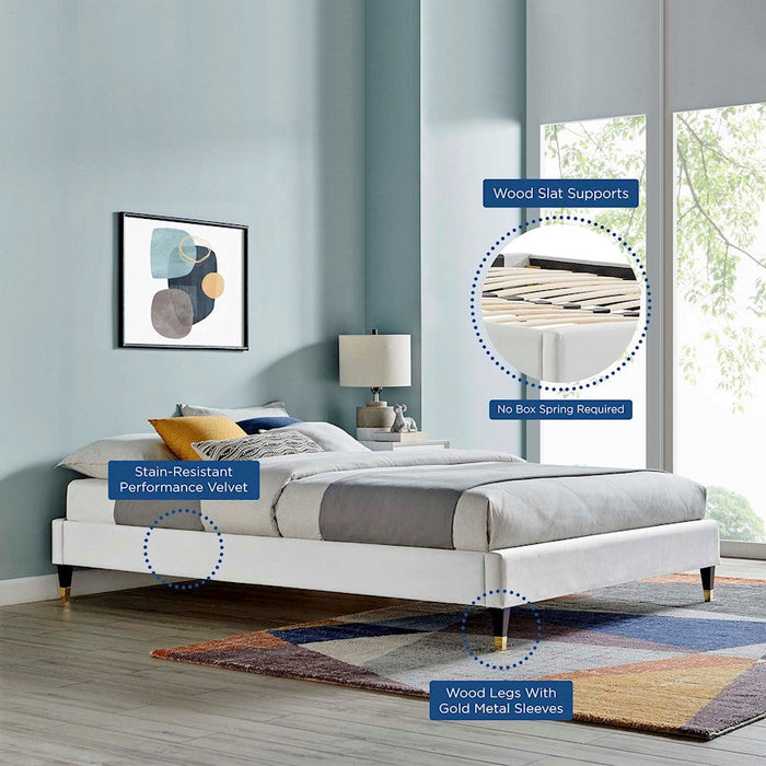 Modway Furniture Harlow Queen Platform Bed Frame