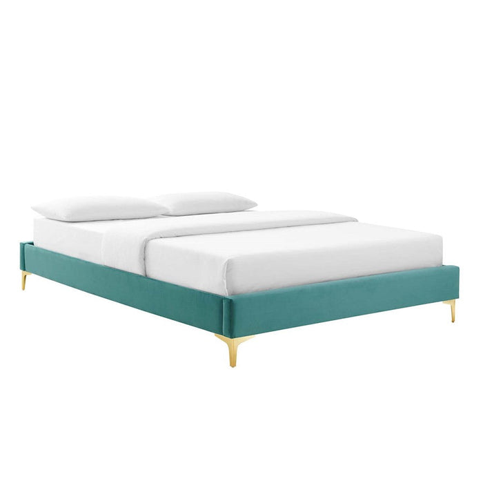 Modway Furniture Sutton 79" Bed Frame, Teal - MOD-6307-TEA