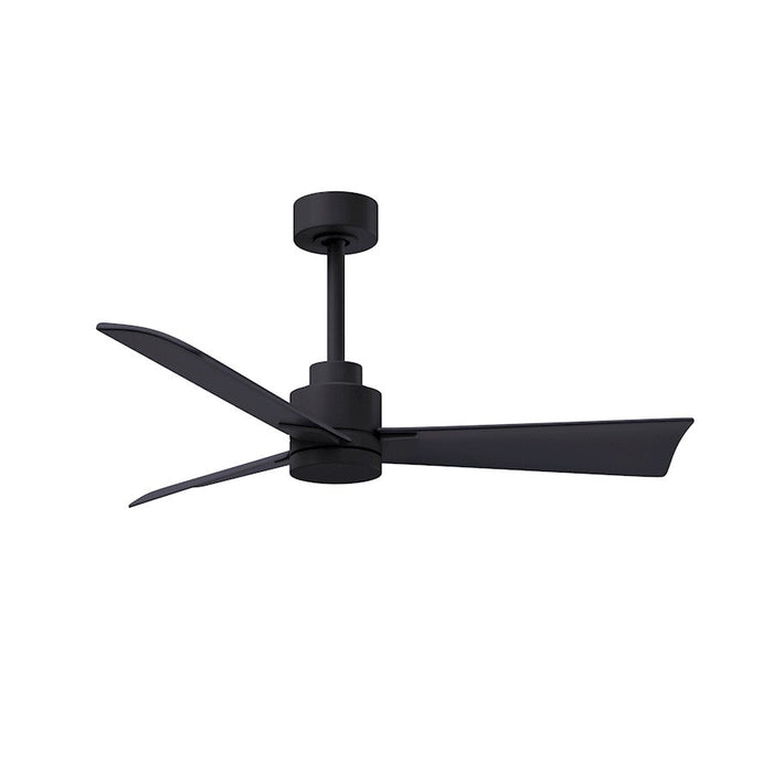 Matthews Fan Alessandra 3 Blade 42" Ceiling Fan, Matte Black - AK-BK-BK-42