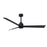 Matthews Fan Alessandra 3 Blade 56" Ceiling Fan, Matte Black - AK-BK-BK-56