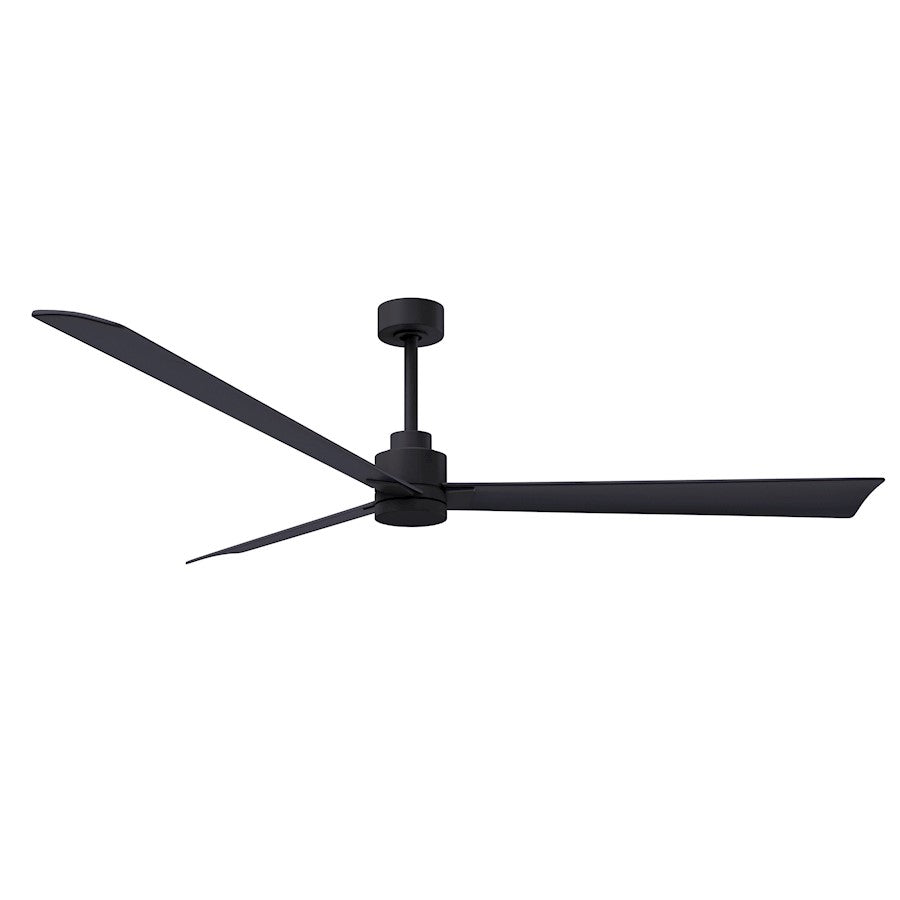 Matthews Fan Alessandra 3 Blade 72" Ceiling Fan, Matte Black - AK-BK-BK-72