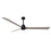 Matthews Fan Alessandra 3 Blade 72" Ceiling Fan, Black/Ash - AK-BK-GA-72