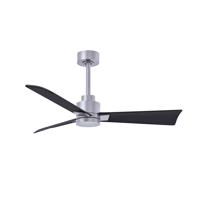 Matthews Fan Alessandra 3 Blade 42" Ceiling Fan, Nickel/Black - AK-BN-BK-42