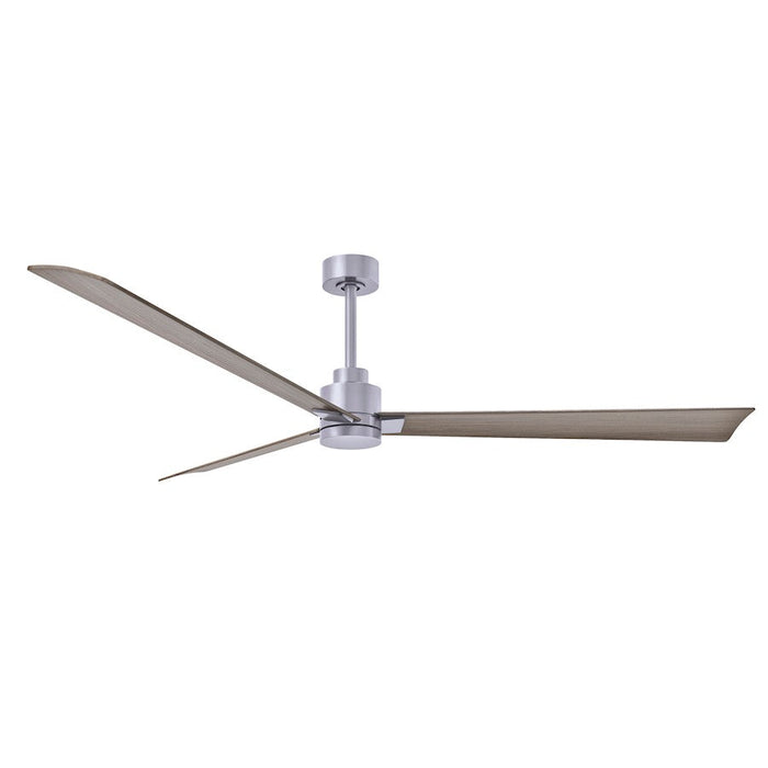 Matthews Fan Alessandra 3 Blade 72" Ceiling Fan, Nickel/Gray Ash - AK-BN-GA-72