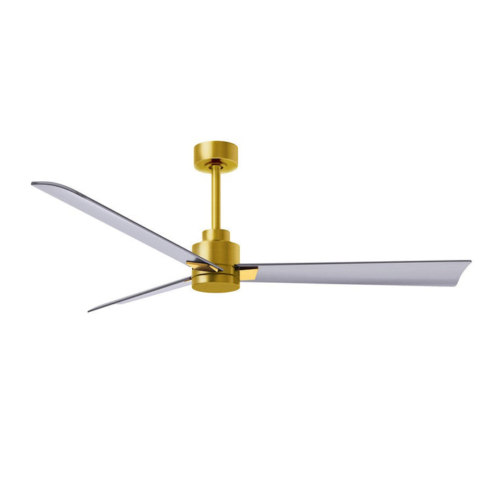 Matthews Fan Alessandra 3 Blade 56" Ceiling Fan, Brass/Nickel - AK-BRBR-BN-56