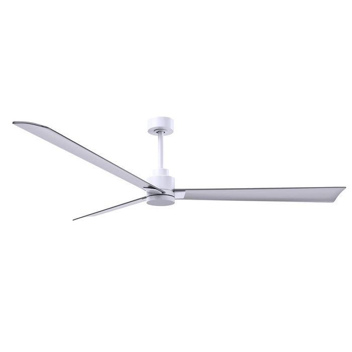 Matthews Fan Alessandra 3 Blade 72" Ceiling Fan, White/Nickel - AK-MWH-BN-72