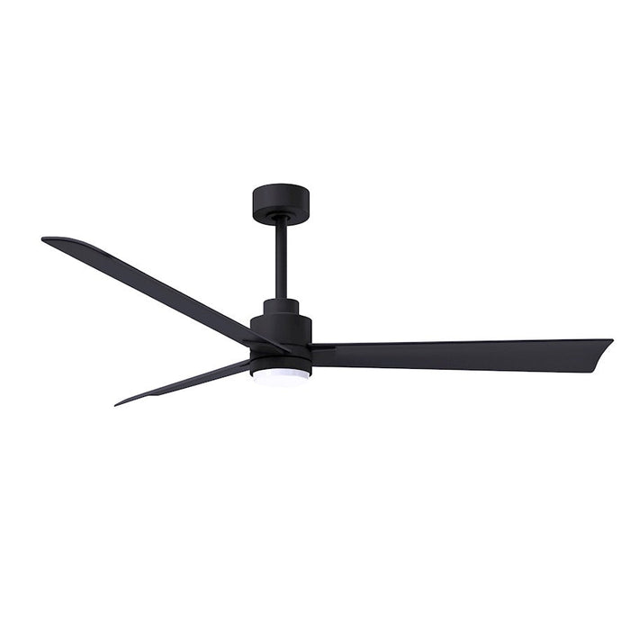 Matthews Fan Alessandra 1 3 Blade 56" Ceiling Fan, Black - AKLK-BK-BK-56