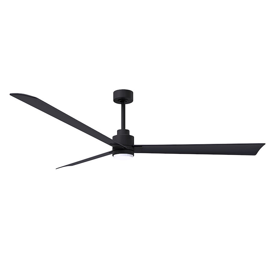 Matthews Fan Alessandra 1 3 Blade 72" Ceiling Fan, Black - AKLK-BK-BK-72