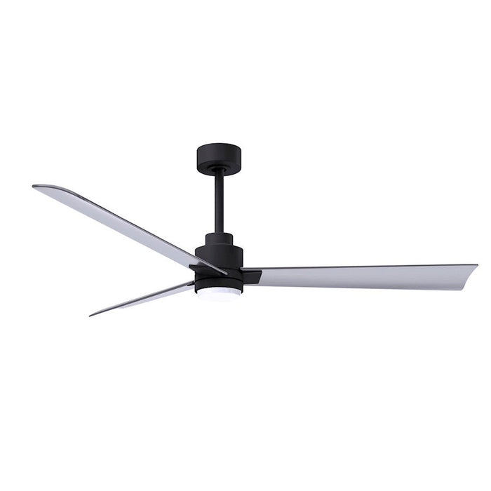 Matthews Fan Alessandra 1 3 Blade 56" Ceiling Fan, Black/Nickel - AKLK-BK-BN-56