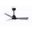 Matthews Fan Alessandra 1 3 Blade 42" Ceiling Fan, Black/Barn - AKLK-BK-BW-42