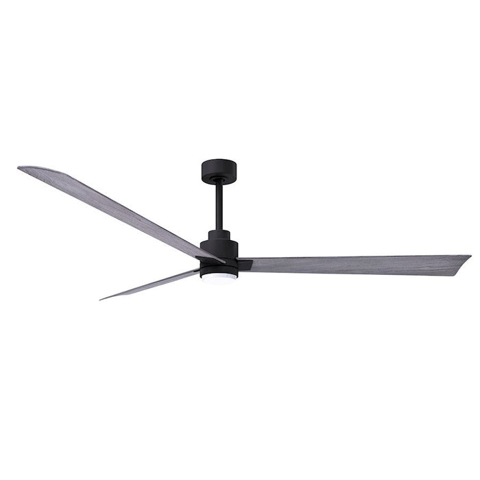 Matthews Fan Alessandra 1 3 Blade 72" Ceiling Fan, Black/Barn - AKLK-BK-BW-72