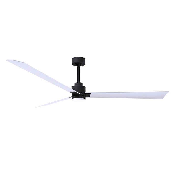 Matthews Fan Alessandra 1 3 Blade 72" Ceiling Fan, Black/White - AKLK-BK-MWH-72