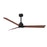 Matthews Fan Alessandra 1 3 Blade 56" Ceiling Fan, Black/Walnut - AKLK-BK-WN-56