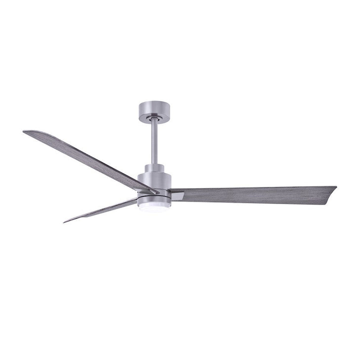 Matthews Fan Alessandra 1 3 Blade 56" Ceiling Fan, Nickel/Barn - AKLK-BN-BW-56