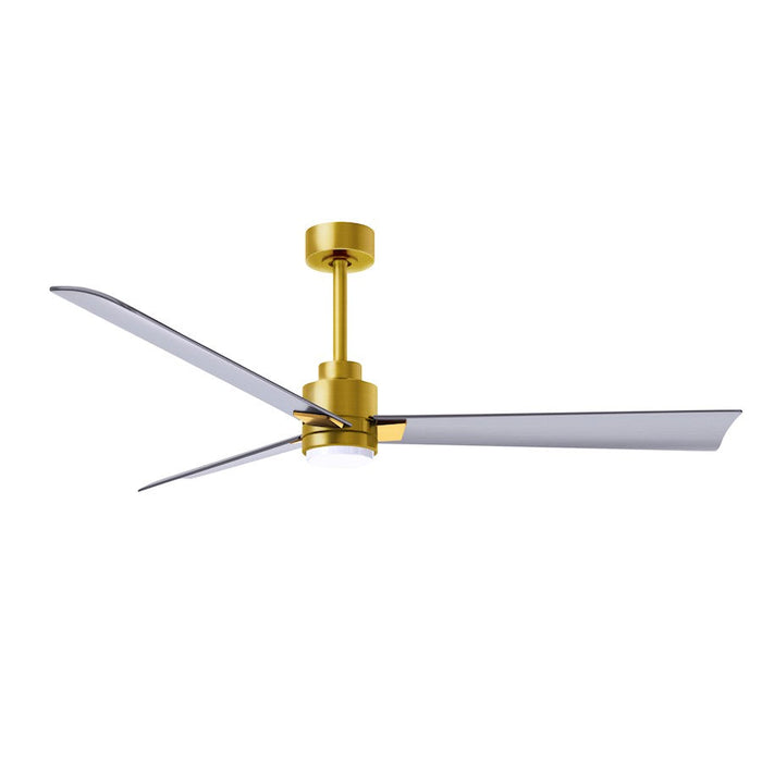 Matthews Fan Alessandra 1 3 Blade 56" Ceiling Fan, Brass/NK - AKLK-BRBR-BN-56