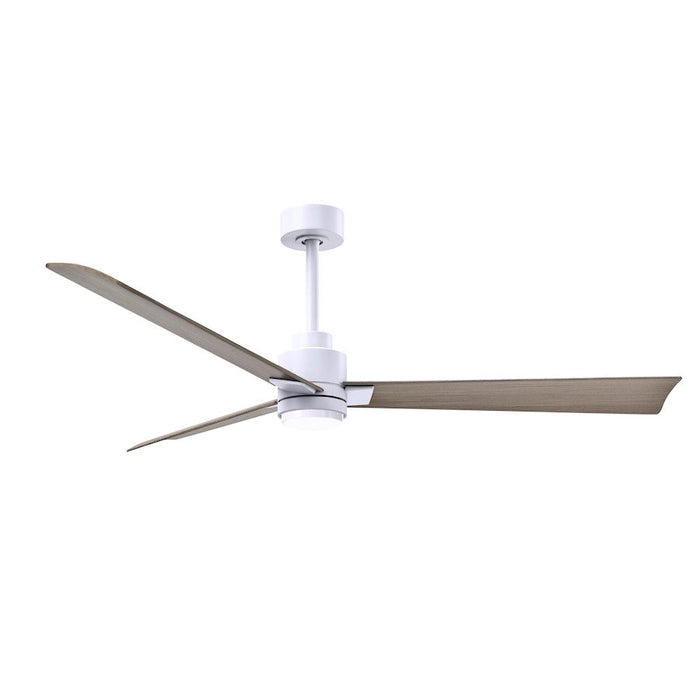 Matthews Fan Alessandra 1 3 Blade 56" Ceiling Fan, White/Ash - AKLK-MWH-GA-56