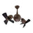 Matthews Fans Acqua 1-LT Ceiling Fan w/Light Kit, Bronze/Black Wood - AQ-TB-WDBK