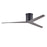 Matthews Fans Eliza-H Flush Mount Ceiling Fan, Black/Old Oak Blades - EKH-BK-OO