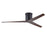 Matthews Fans Eliza-H Flush Mount Ceiling Fan, Black/Walnut Blades - EKH-BK-WN