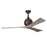 Matthews Fan Irene-3 3 Blade 52" Ceiling Fan, Bronze/Gray Ash - IR3-TB-GA-52