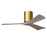 Matthews Fan Irene-3H 3 Blade 42" Ceiling Fan, Brass/Gray Ash - IR3H-BRBR-GA-42