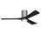 Matthews Fan Irene-3HLK 1 3 Blade 52" Ceiling Fan, Pewter/BK - IR3HLK-BP-BK-52