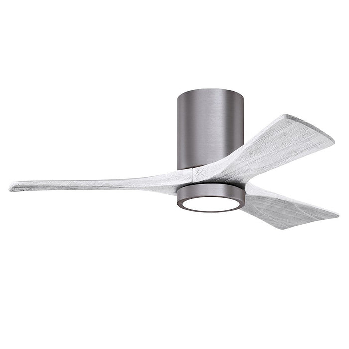 Matthews Fan Irene-3HLK 1 3 Blade 42" Ceiling Fan, Pewter/WH - IR3HLK-BP-MWH-42