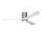 Matthews Fan Irene-3HLK 1 3 Blade 60" Ceiling Fan, Pewter/WH - IR3HLK-BP-MWH-60