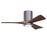 Matthews Fan Irene-3HLK 1 3 Blade 42" Ceiling Fan, Pewter/Wal - IR3HLK-BP-WA-42