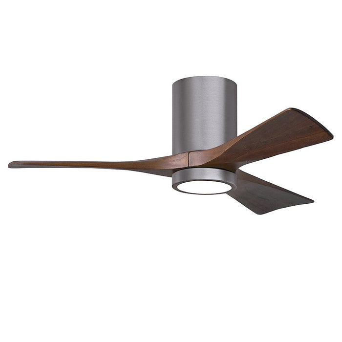 Matthews Fan Irene-3HLK 1 3 Blade 42" Ceiling Fan, Pewter/Wal - IR3HLK-BP-WA-42