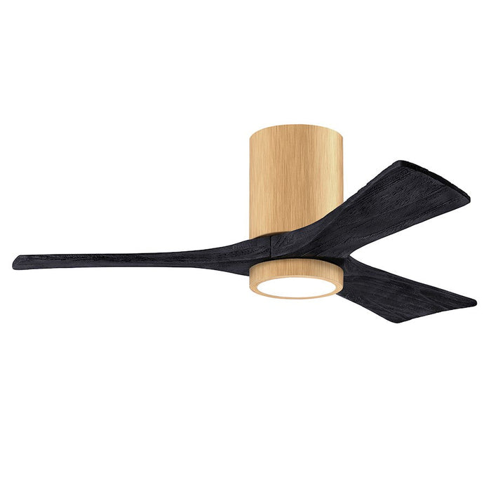 Matthews Fan Irene-3HLK 1 3 Blade 42" Ceiling Fan, Maple/Black - IR3HLK-LM-BK-42